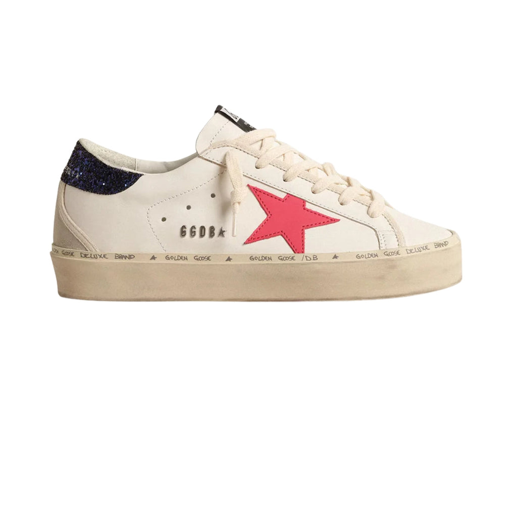 Gg Hi Star With Fuchsia Leather Star And Blue Glitter Heel Tab