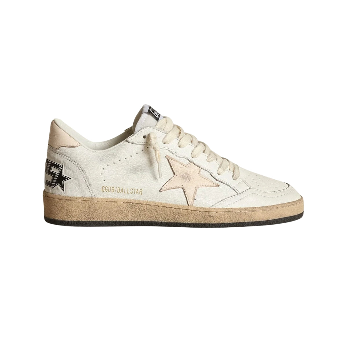 Gg Ball Star Ltd In Nappa Bianca With Stella In Nappa Color Salmone