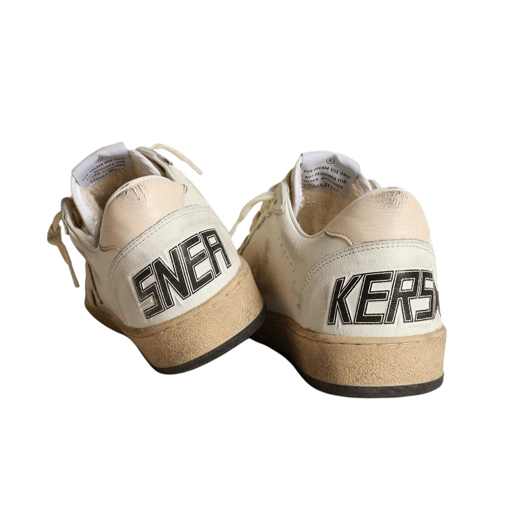 Gg Ball Star Ltd In Nappa Bianca With Stella In Nappa Color Salmone