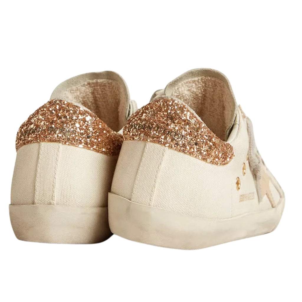 Ggs Canvas With Sand Star And Glitter Heel Tab