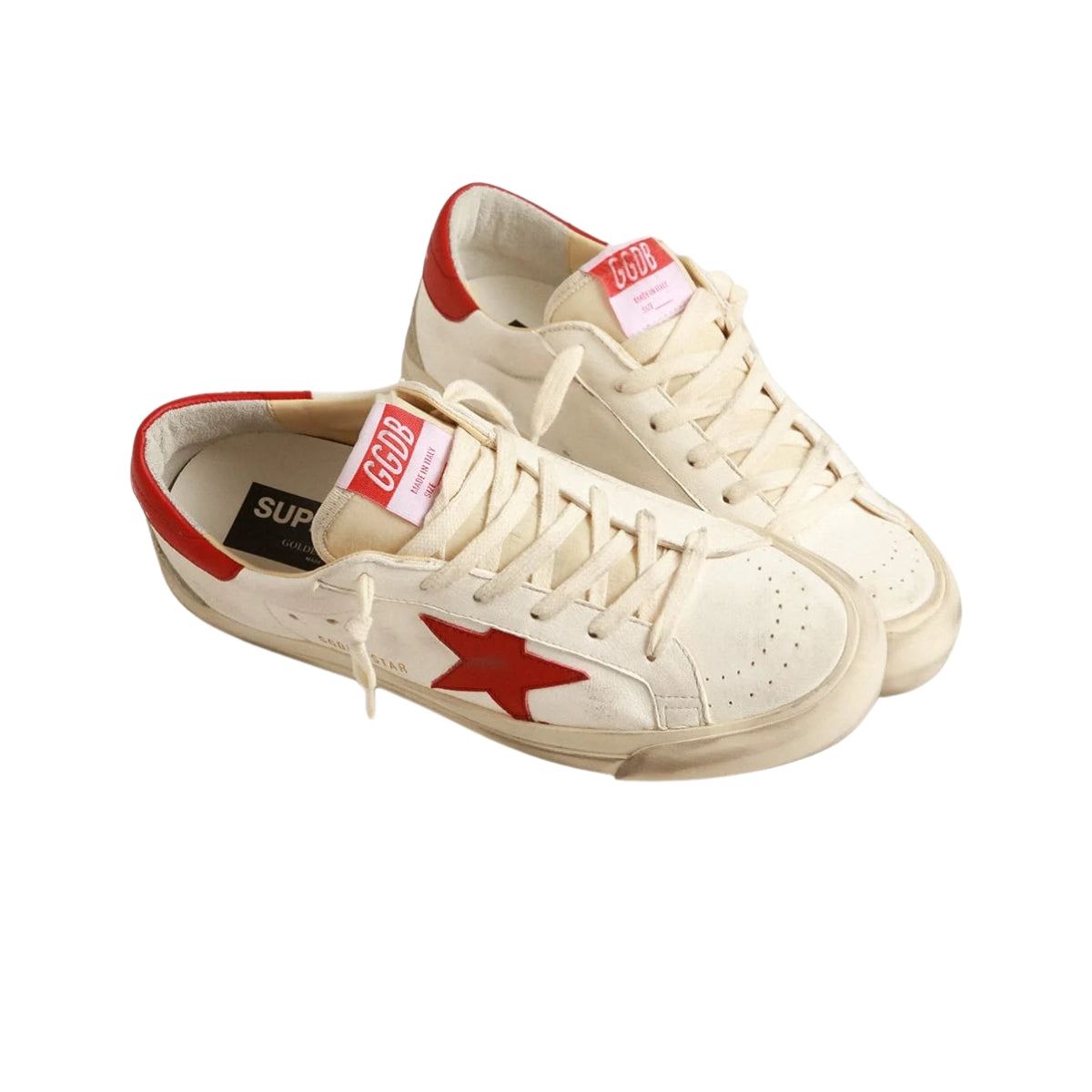 Ggs Nappa With Red Star And Heel Tab