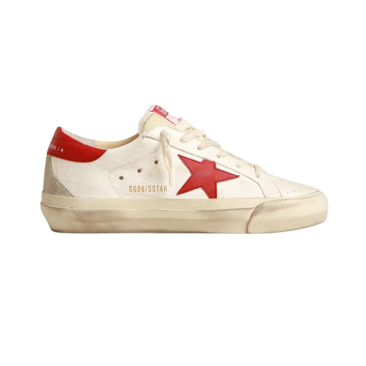 Ggs Nappa With Red Star And Heel Tab