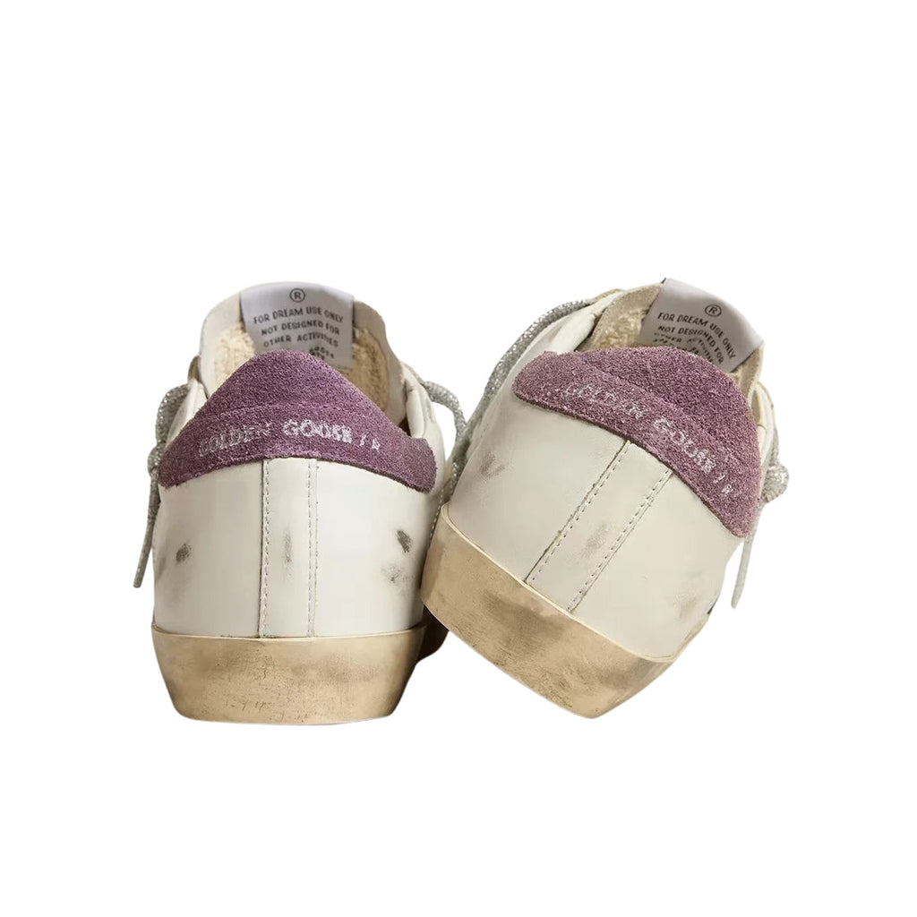 Ggs Green Snake Print Suede Star And Purple Heel Tab