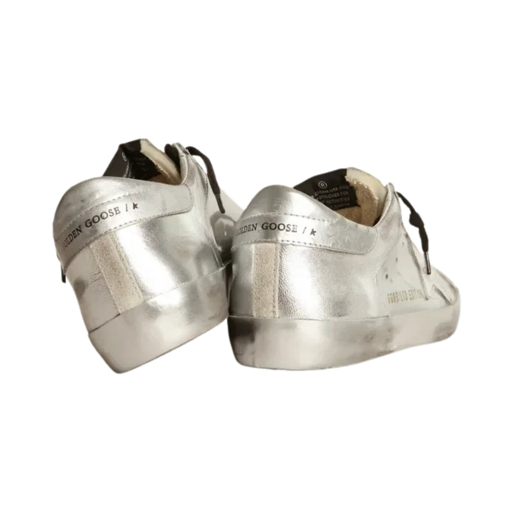 Ggs Neakers With Star And Silver Heel Tab