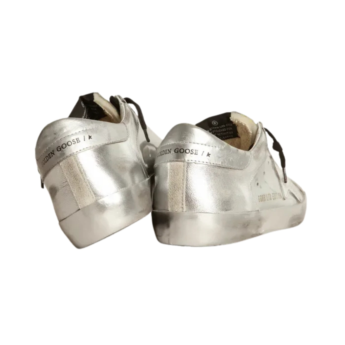 Ggs Neakers With Star And Silver Heel Tab