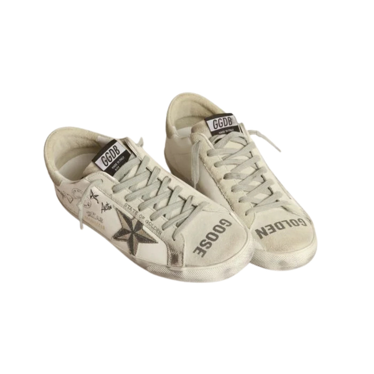 Ggs Sneakers With Texas Graffiti