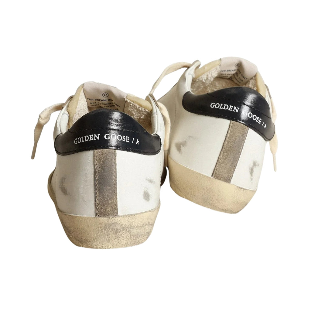 Ggs Sneakers With Perforated Star And Glossy Midnight-Blue Leather Heel Tab