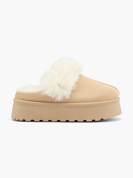 KELLY | Faux-Fur Platform Slippers