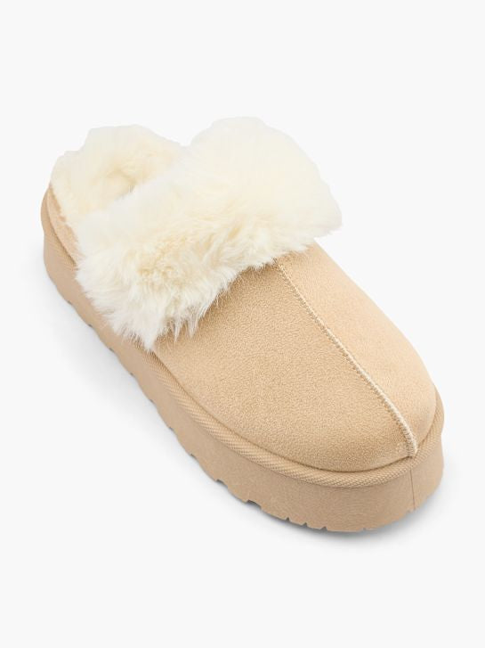KELLY | Faux-Fur Platform Slippers