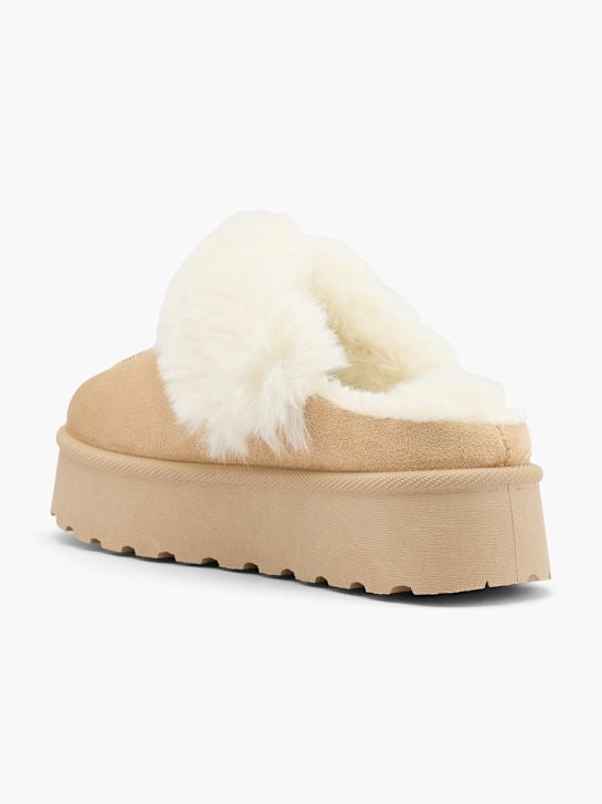 KELLY | Faux-Fur Platform Slippers