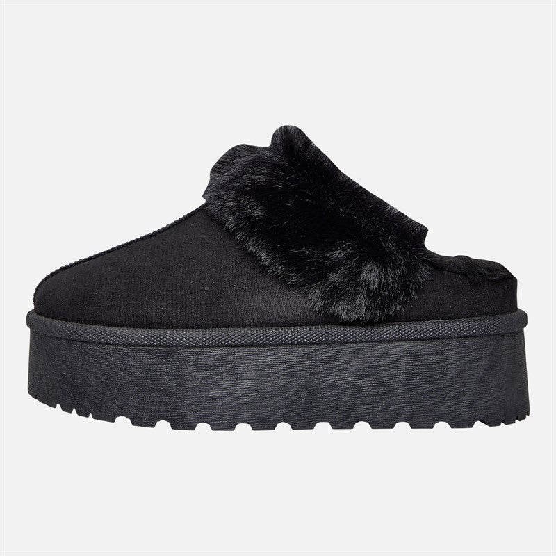 KELLY | Faux-Fur Platform Slippers