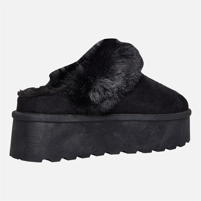 KELLY | Faux-Fur Platform Slippers